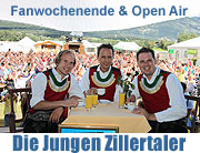 "Die Jungen Zillertaler" Fan-Wochenende mit 11. Open Air-Konzert in Strass/Zillertal vom 12.-15.08.2010 (Foto. Martin Schmitz)