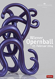 Opernballplakat 2014 Edition Lammerhuber, Grafik: Robert Hertenberger